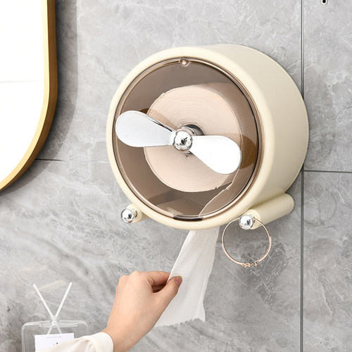 洗脸巾收纳盒防水防尘壁挂免打孔