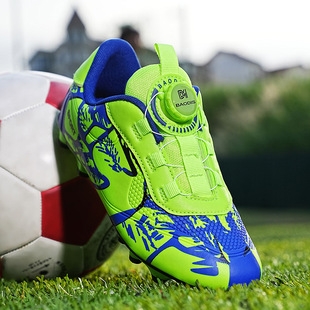 跨境工厂儿童足球鞋男童碎钉TF青少年女童学生男孩户外训练运动鞋
