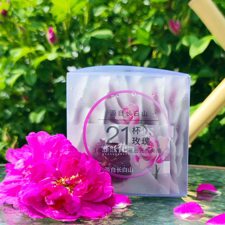 新跃花田寒地玫瑰花茶花冠茶干花茶泡茶绿色食品东北长白山