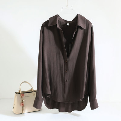 夏季长袖天丝棉麻衬衫防晒衣