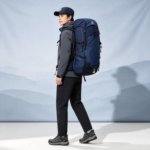 60L防泼水户外登山双肩包
