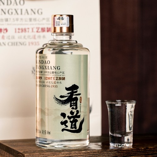 看道500ml酱香白酒53度大曲坤沙