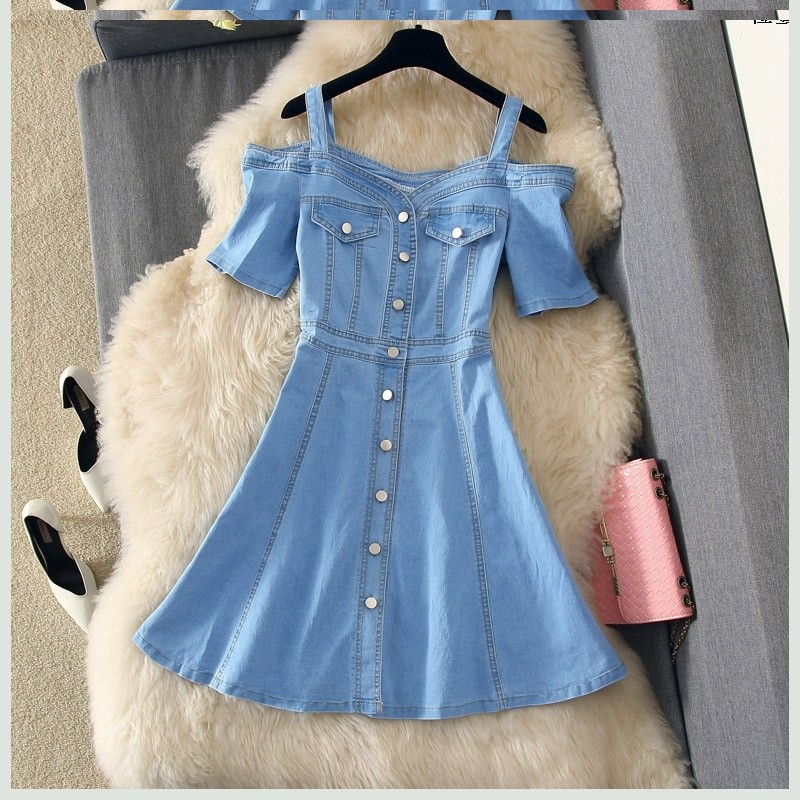 宽松显瘦长款牛仔背带裙2019春秋季新款学生过膝吊带大摆连衣裙女|ruв категории Женская одежда, юбка - от Buy2taobao.com для оказания профессиональной услуги покупки агента Taobao