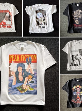 卡赞 KAZANKOORI 动漫二次元痛衣T恤Y2K非主流情侣上衣宽松潮流