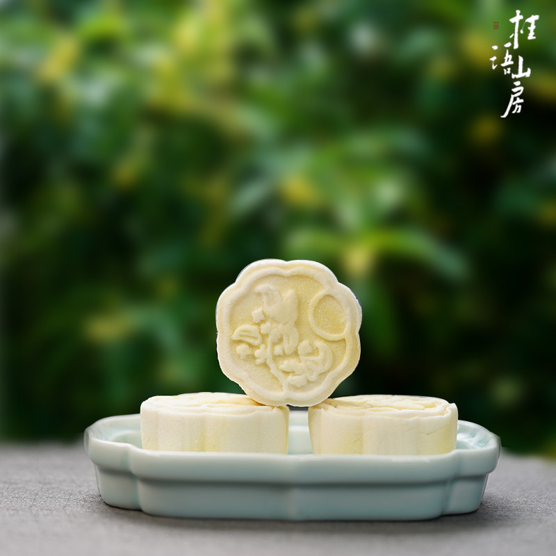 桂语山房桂花米糕杭州特产桂花糕传统美食白茶