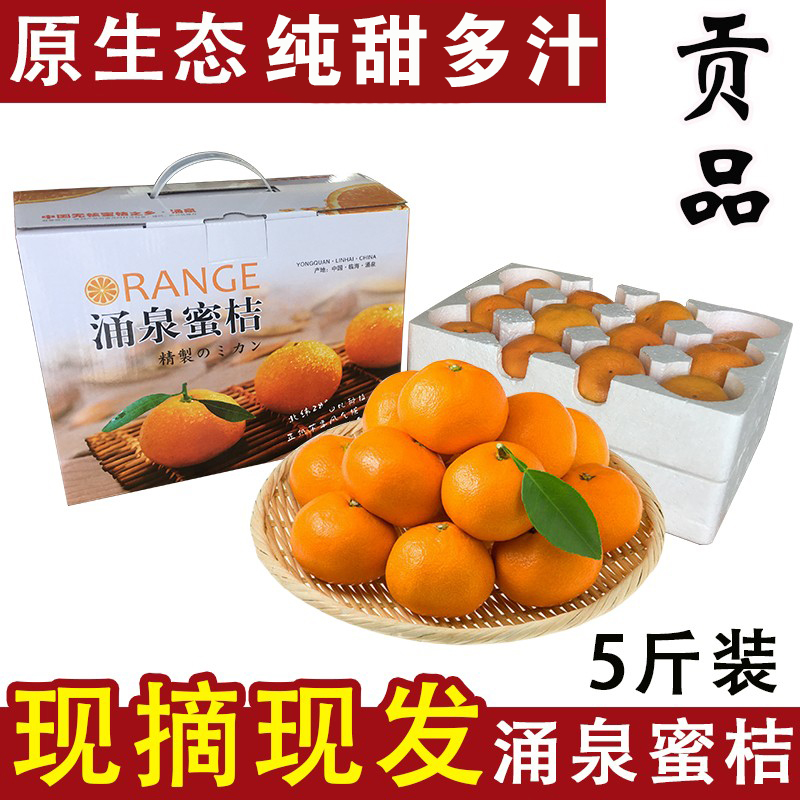 无核黄岩新鲜水果临海涌泉蜜桔