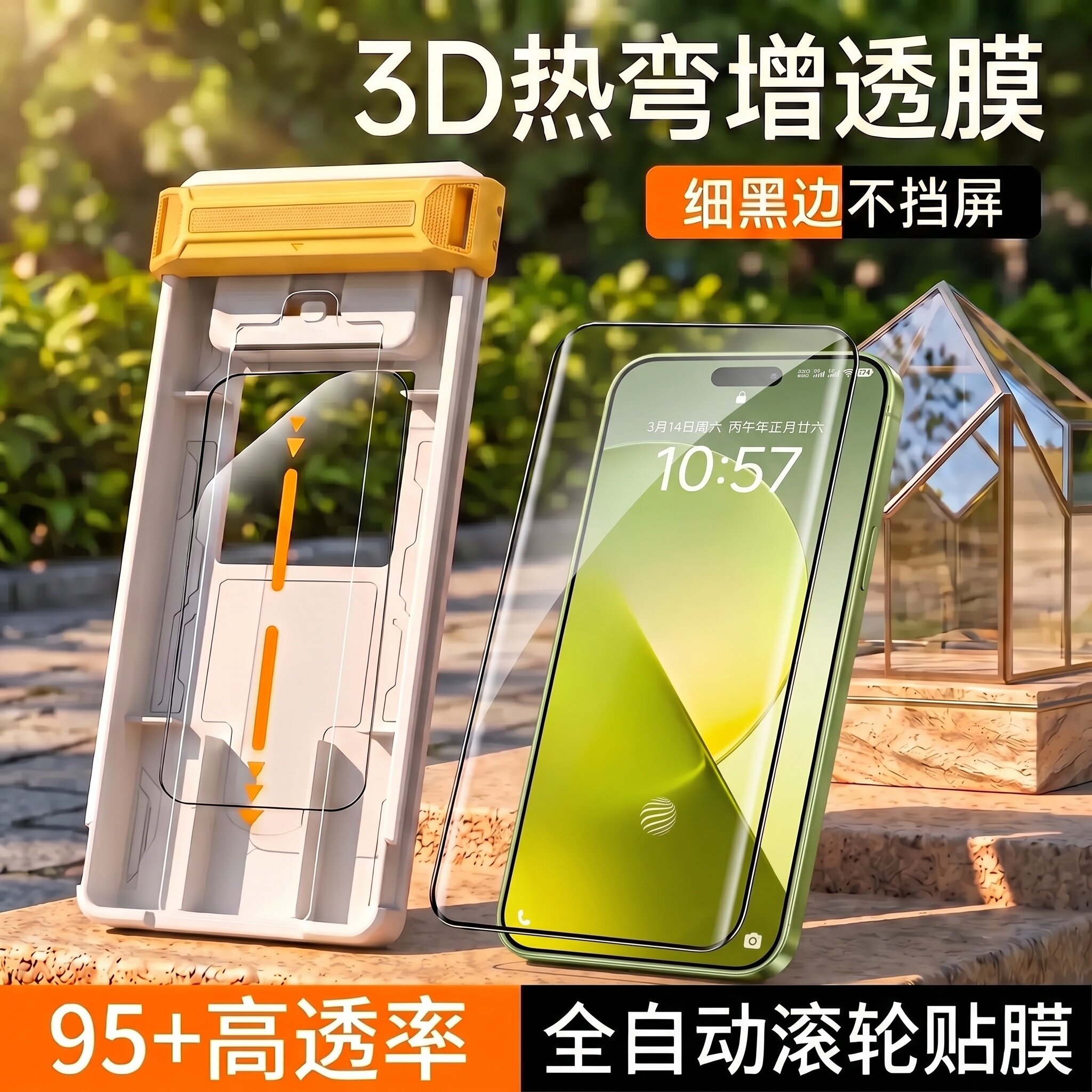 3D热弯95+高透率细黑边不遮挡