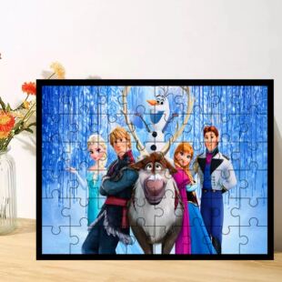 1000片女孩动漫益智玩具宝 500 冰雪奇缘爱莎公主木质拼图120 300