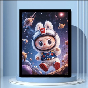 2025新款 木质拼图动漫拉布布治愈系解压男女孩儿童益智生日玩具