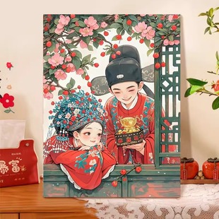 新婚古风木质拼图成人版 解闷1000片手工制作礼物送女友闺蜜生日