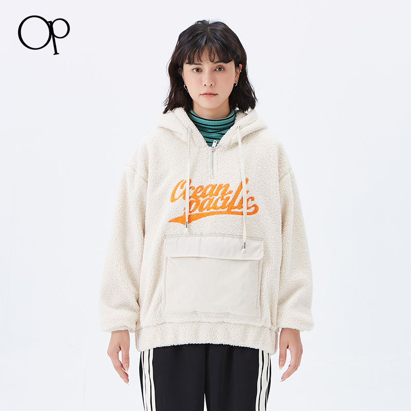 男女款加绒加厚卫衣宽松情侣外套