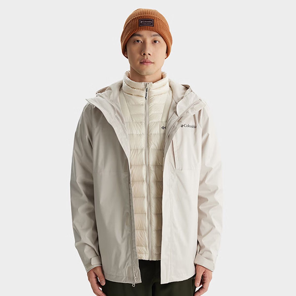 Columbia/哥伦比亚 男子户外羽绒内胆三合一冲锋衣 XE3821-278