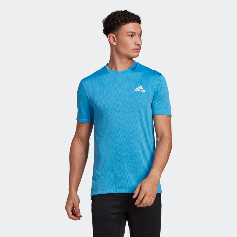 Adidas/阿迪达斯 男女速干修身运动健身上衣圆领短袖T恤 HR5257