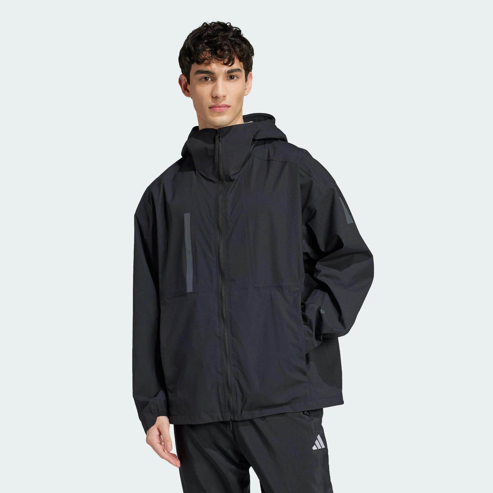 Adidas/阿迪达斯 男子防水防风透湿运动宽松连帽夹克外套 JD6665
