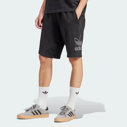 Adidas/阿迪达斯 男子三叶草 SHORTS 复古穿搭运动短裤 IU2370