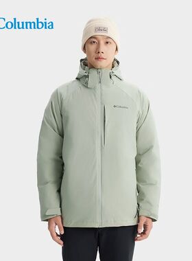 Columbia/哥伦比亚 男子银羽绒内胆三合一防水冲锋衣 XE5489-348