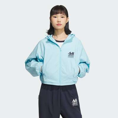 Adidas/阿迪达斯 女子 JACKET 运动休闲连帽夹克外套 JI6882