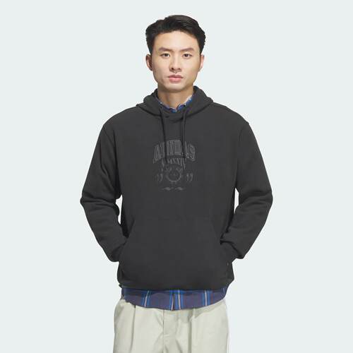 Adidas/阿迪达斯 男子三叶草 GRAPHICS宽松连帽卫衣套头衫 JW1963