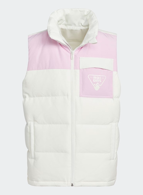 Adidas/阿迪达斯 大童拼接运动休闲630蓬鸭绒羽绒马甲 IN5214