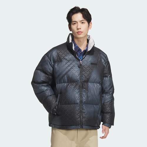 Adidas/阿迪达斯 男子三叶草双面穿运动600蓬鸭绒羽绒服 JD3746