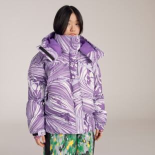 Adidas/阿迪达斯 女子 SMC 运动宽松连帽棉服外套 HG6899