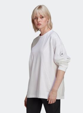 Adidas/阿迪达斯 女子 Stella McCartney 运动宽松长袖T恤 HA8907