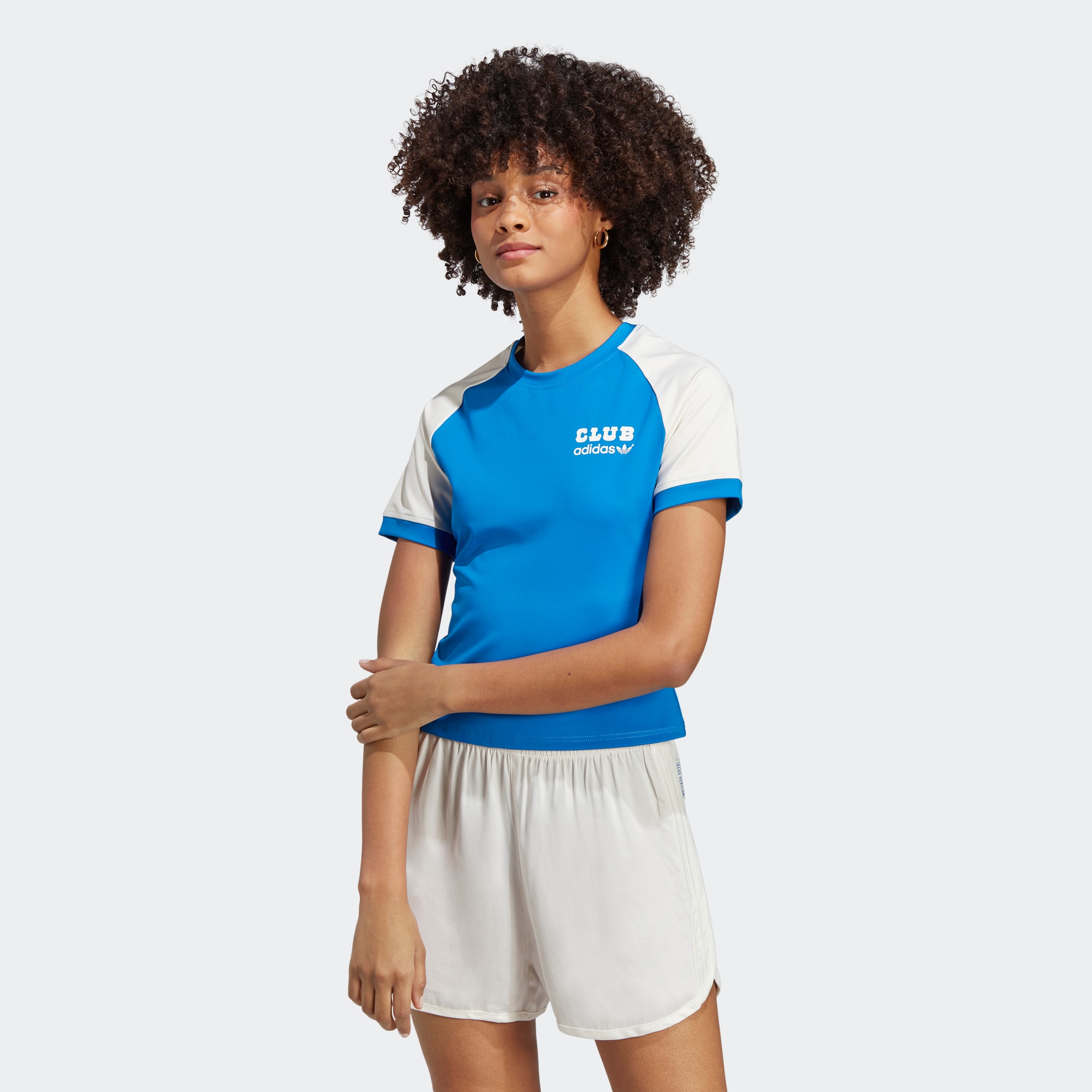 Adidas/阿迪达斯 女子三叶草 TEE 运动短袖圆领T恤 IB5806