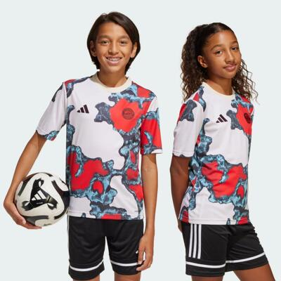 Adidas/阿迪达斯 大童亲子拜仁慕尼黑足球运动短袖球衣 JE6774