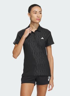 Adidas/阿迪达斯 女子 HEAT.RDY 高尔夫运动短袖POLO衫 IK9819