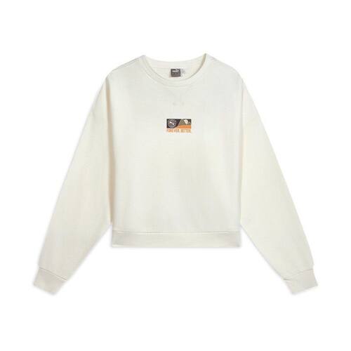 PUMA/彪马 女子 BETTER 运动休闲印花圆领卫衣 68193099