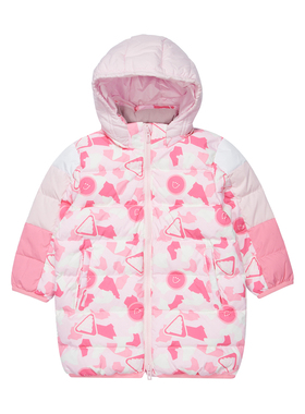 Adidas/阿迪达斯 儿童LONG DOWN JACKET 运动中长款羽绒服 HM9637