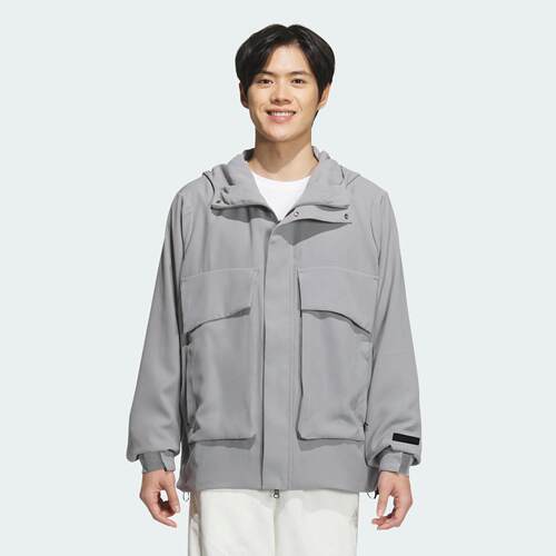 Adidas/阿迪达斯 男子武宗系列拒水防泼运动连帽夹克外套 JL9354