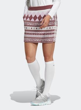 Adidas/阿迪达斯 女子 SKIRT 高尔夫印花运动短裙 HC3787 HC3789