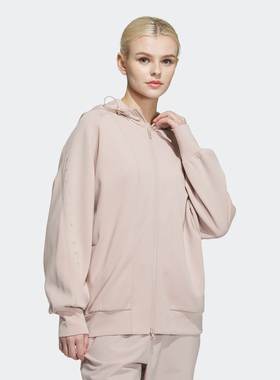 Adidas/阿迪达斯 女子 JACKET 运动休闲宽松连帽夹克外套 IK4291
