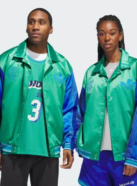 Adidas/阿迪达斯 男女三叶草飞行员缎面运动棉服 IT9953