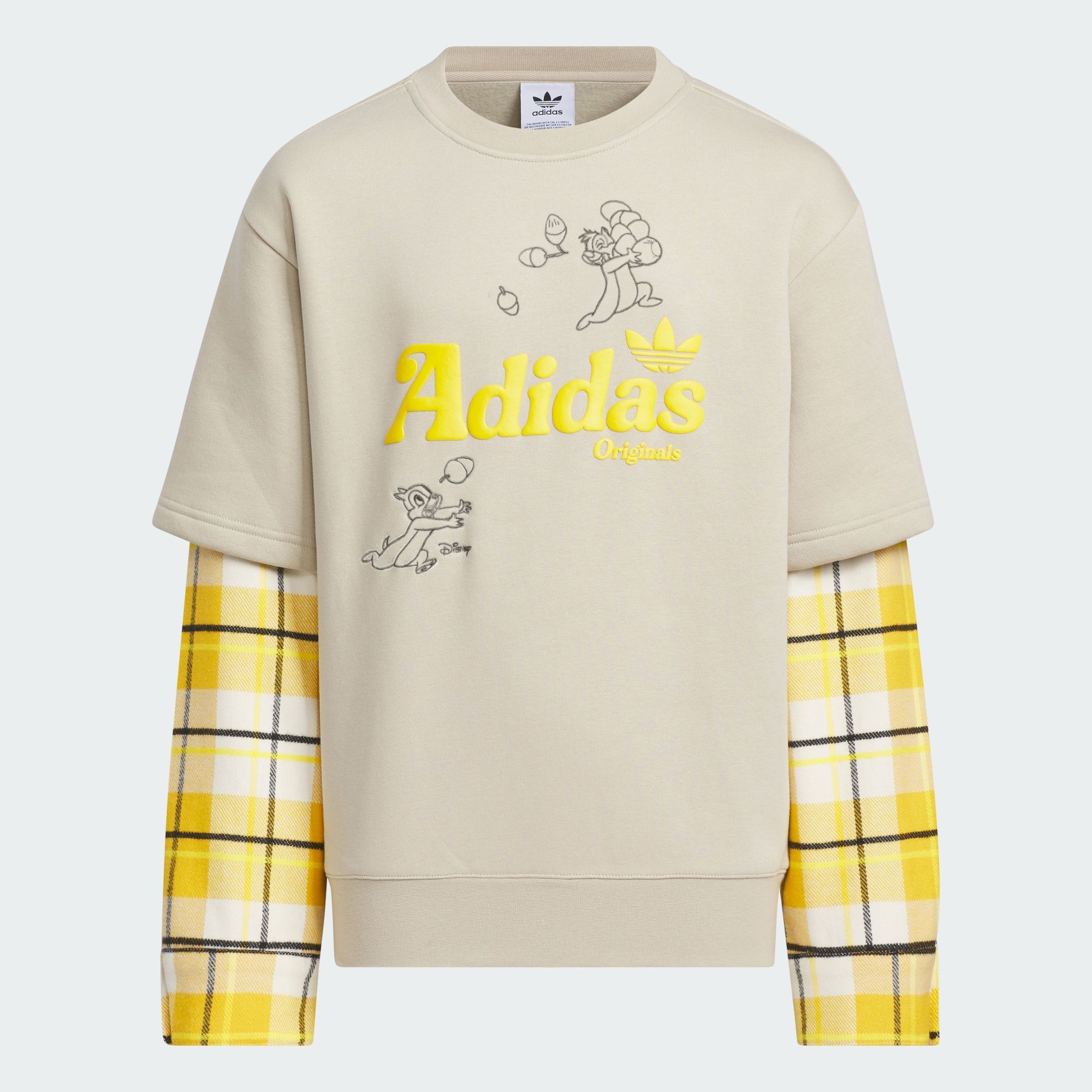 Adidas/阿迪达斯 大童亲子三叶草抓绒运动卫衣套头衫 JC6813