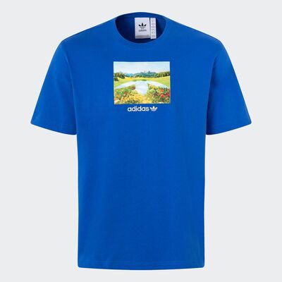 Adidas/阿迪达斯 男子三叶草 TEE 印花运动宽松短袖T恤 JF2859