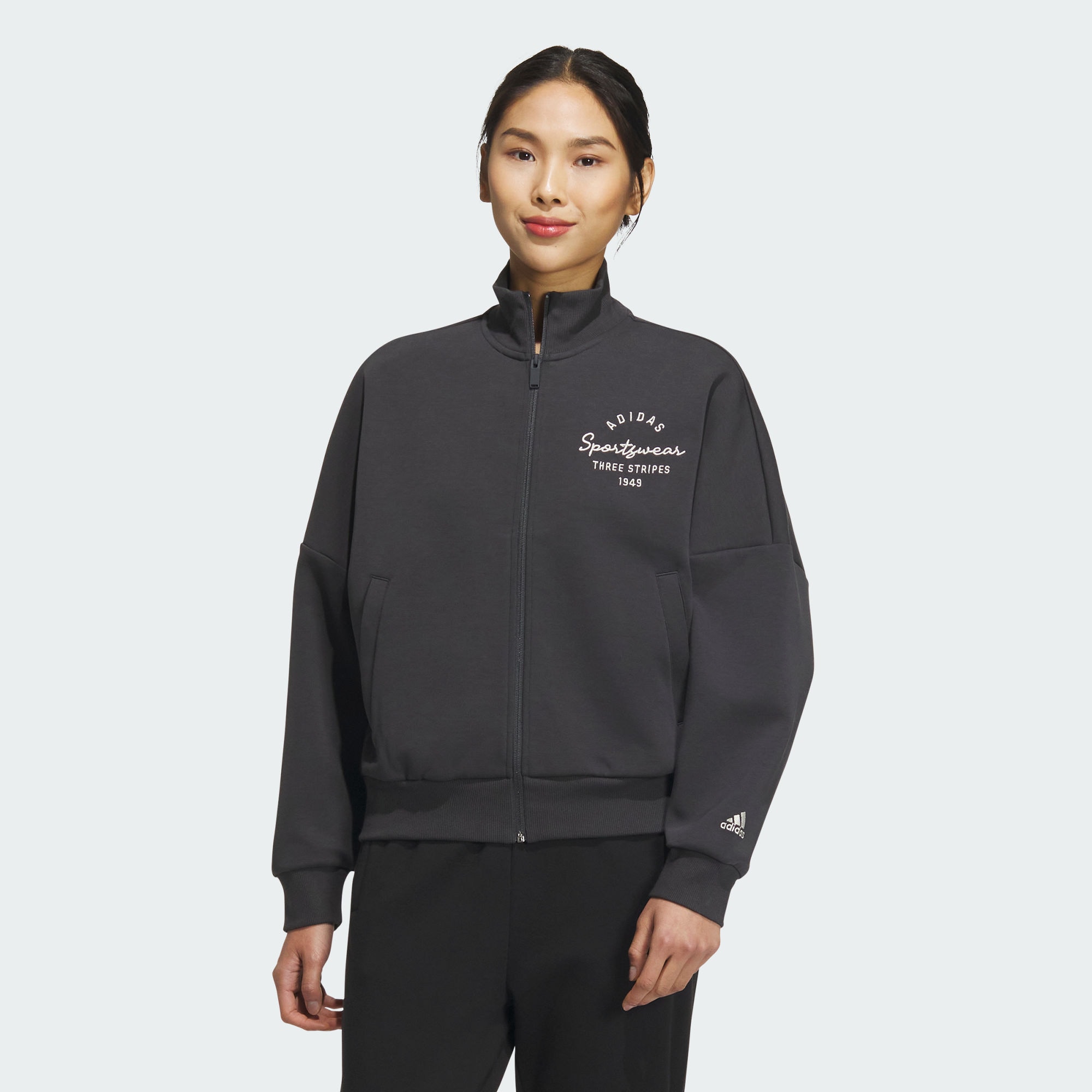 Adidas/阿迪达斯 女子 TRACK TOP 运动休闲夹克外套 IS7416
