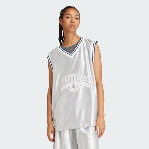 Adidas/阿迪达斯 女子三叶草篮球宽松廓形运动背心 IT9766