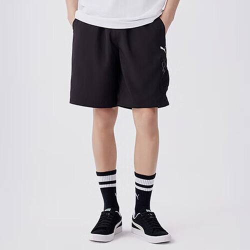 PUMA/彪马 男子休闲印花宽松运动训练短裤 68380501
