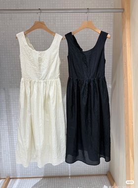 ZUC国内专柜正品代购25夏3水洗塔夫绸扭结连衣裙W0251DR04原3250