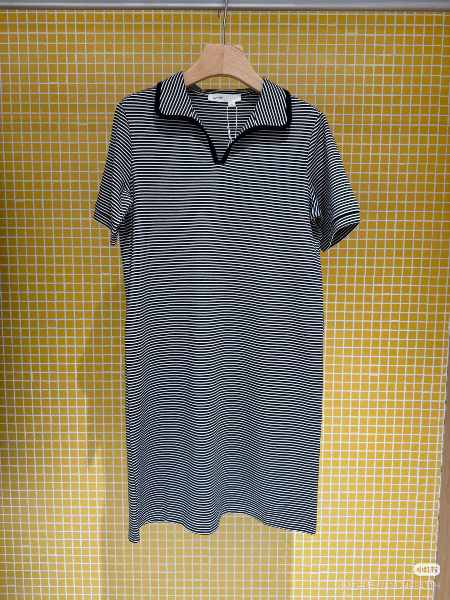 ZUG 专柜正品25春1复古设计感针织布翻领连衣裙W0251DR01原1250