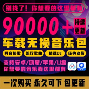 2026年无损车载音乐下载包汽水抖音热门MP3歌曲音源网盘dj FLAC