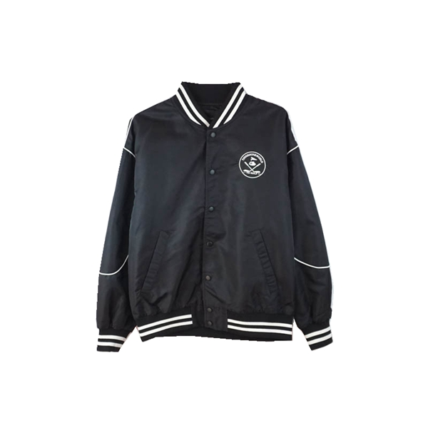 休闲刺绣棒球领夹克外套