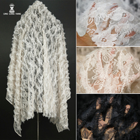 羽毛蕾絲繡花婚紗禮服服裝面料