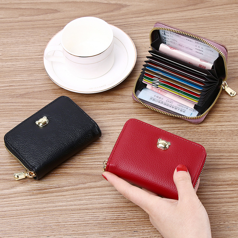 卡包女小巧精致高档大容量防盗刷多卡位证件包银行卡防消磁信用卡
