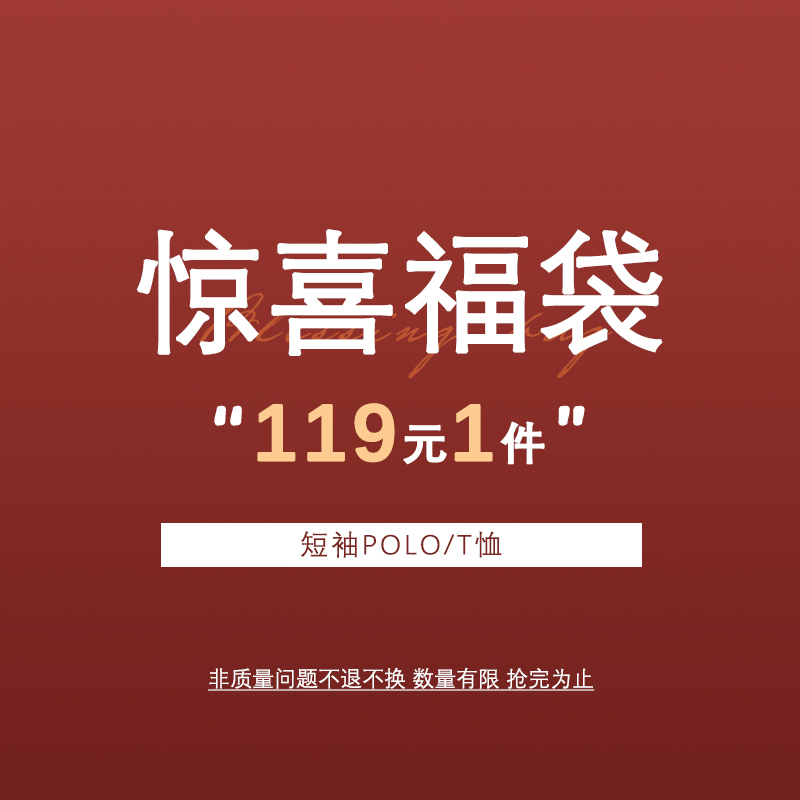 【短袖Polo/T恤福袋】男士短袖商务T恤休闲polo衫夏季清仓