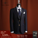 Tallia 西服套装 教父限量版 男士 男 三件套藏蓝进口面料商务正装