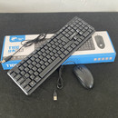 电脑办公家用 笔记本台式 键鼠套装 通用USB方接口有线键盘鼠标套装