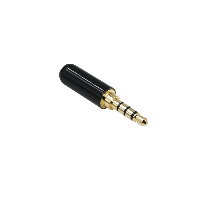 贝桥P700 3.5mm耳机插头4节带麦可线控DIY焊接式手机3.5音频插头